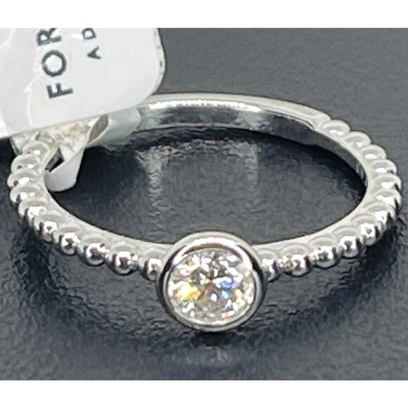 De Beers Forevermark Natural Diamond 18K Solid Gold Ring (1/4 ct) SZ 6.5 Luxury - Picture 3 of 16